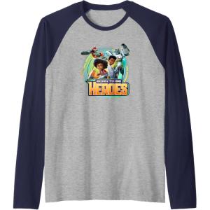 imageTransformers EarthSpark Born To Be Heroes Raglan Baseball TeeNavy BlueAthletic Heather