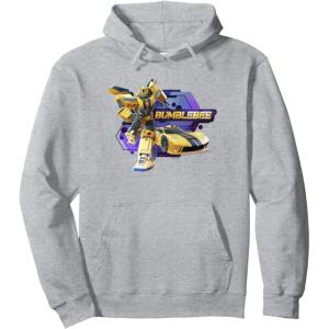 imageTransformers EarthSpark Bumblebee Badge Pullover HoodieHeather Grey