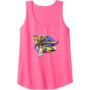 imageTransformers EarthSpark Bumblebee Badge Tank TopNeon Pink