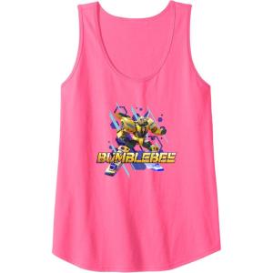 imageTransformers EarthSpark Bumblebee Hero Pose Tank TopNeon Pink