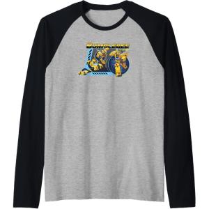 imageTransformers EarthSpark Bumblebee Transforming Raglan Baseball TeeBlackAthletic Heather