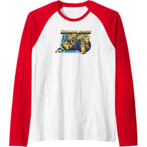 imageTransformers EarthSpark Bumblebee Transforming Raglan Baseball TeeRedWhite
