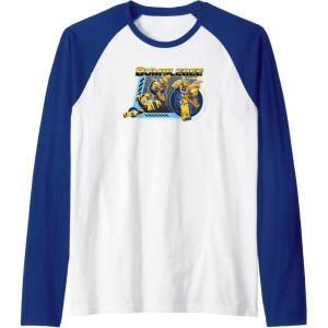 imageTransformers EarthSpark Bumblebee Transforming Raglan Baseball TeeRoyal BlueWhite