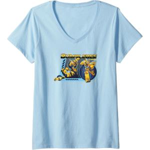 imageTransformers EarthSpark Bumblebee Transforming VNeck TShirtBaby Blue