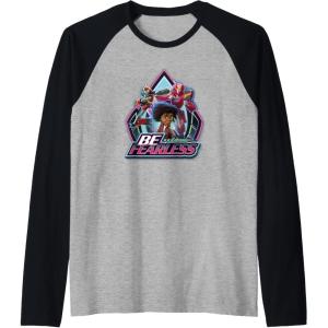imageTransformers EarthSpark Group Shot Be Fearless Raglan Baseball TeeBlackAthletic Heather