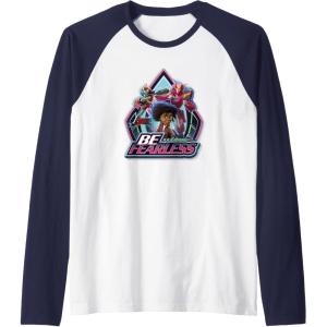 imageTransformers EarthSpark Group Shot Be Fearless Raglan Baseball TeeNavy BlueWhite