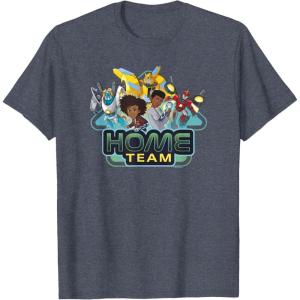 imageTransformers EarthSpark Heroes Home Team TShirtHeather Blue