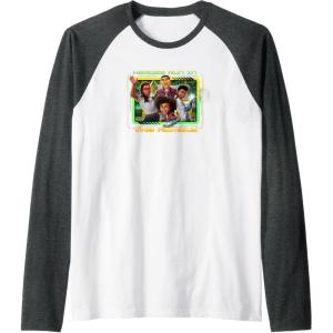 imageTransformers EarthSpark Heroes Run In The Family Raglan Baseball TeeDark Heather GreyWhite