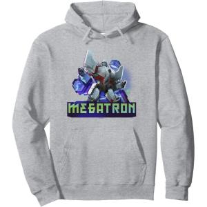 imageTransformers EarthSpark Megatron Color Pop Badge Pullover HoodieHeather Grey