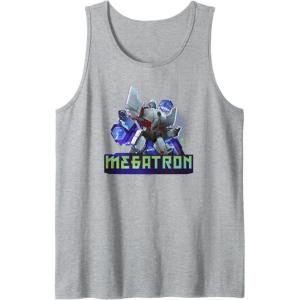 imageTransformers EarthSpark Megatron Color Pop Badge Tank TopHeather Grey