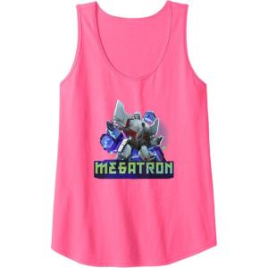imageTransformers EarthSpark Megatron Color Pop Badge Tank TopNeon Pink