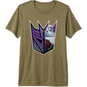 imageTransformers EarthSpark Megatron Logo Fill Premium TShirtOlive Green