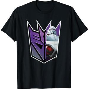 imageTransformers EarthSpark Megatron Logo Fill TShirtBlack
