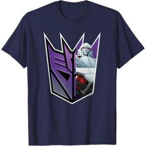 imageTransformers EarthSpark Megatron Logo Fill TShirtNavy Blue