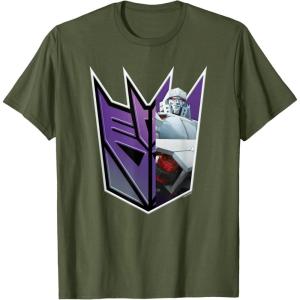 imageTransformers EarthSpark Megatron Logo Fill TShirtOlive Green