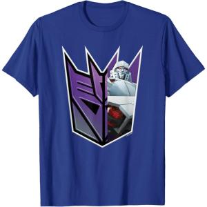 imageTransformers EarthSpark Megatron Logo Fill TShirtRoyal Blue
