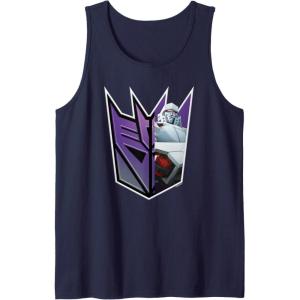 imageTransformers EarthSpark Megatron Logo Fill Tank TopNavy Blue