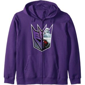 imageTransformers EarthSpark Megatron Logo Fill Zip HoodiePurple