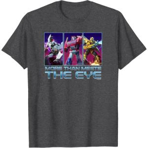 imageTransformers EarthSpark More Than Meets The Eye TShirtDark Heather Grey