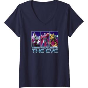 imageTransformers EarthSpark More Than Meets The Eye VNeck TShirtNavy Blue