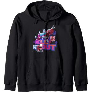 imageTransformers EarthSpark Optimus Prime Leader Pose Zip HoodieBlack