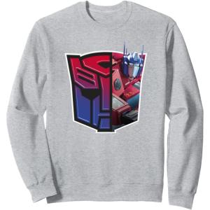 imageTransformers EarthSpark Optimus Prime Logo Fill SweatshirtHeather Grey