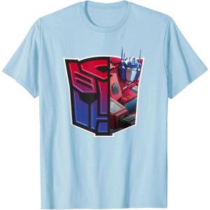 imageTransformers EarthSpark Optimus Prime Logo Fill TShirtBaby Blue