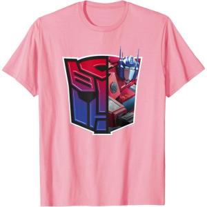imageTransformers EarthSpark Optimus Prime Logo Fill TShirtPink