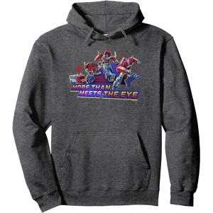 imageTransformers EarthSpark Optimus Prime More Than Pullover HoodieDark Heather Grey