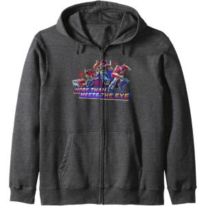 imageTransformers EarthSpark Optimus Prime More Than Zip HoodieDark Heather Grey