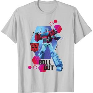 imageTransformers EarthSpark Optimus Prime Roll Out TShirtSilver Grey