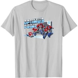 imageTransformers EarthSpark Optimus Prime Transformed TShirtSilver Grey