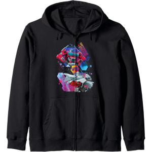 imageTransformers EarthSpark Optimus Prime VS Megatron Zip HoodieBlack