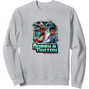 imageTransformers EarthSpark Robby ampamp Twitch Poster SweatshirtHeather Grey