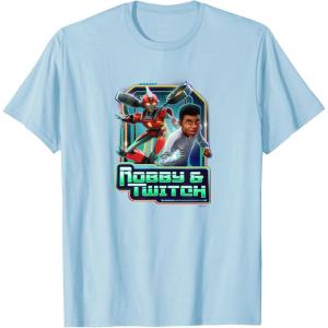 imageTransformers EarthSpark Robby ampamp Twitch Poster TShirtBaby Blue