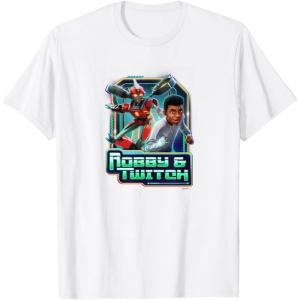 imageTransformers EarthSpark Robby ampamp Twitch Poster TShirtWhite