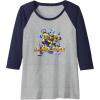 imageTransformers EarthSpark Bumblebee Hero Pose Raglan Baseball TeeNavy BlueAthletic Heather