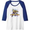imageTransformers EarthSpark Bumblebee Hero Pose Raglan Baseball TeeRoyal BlueWhite