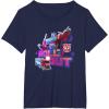 imageTransformers EarthSpark Optimus Prime Leader Pose TShirtNavy Blue
