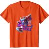 imageTransformers EarthSpark Optimus Prime Leader Pose TShirtOrange