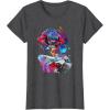 imageTransformers EarthSpark Optimus Prime VS Megatron TShirtDark Heather Grey