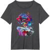 imageTransformers EarthSpark Optimus Prime VS Megatron TShirtDark Heather Grey