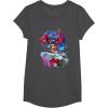 imageTransformers EarthSpark Optimus Prime VS Megatron TShirtDark Heather Grey