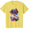 imageTransformers EarthSpark Optimus Prime VS Megatron TShirtLemon Yellow