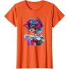 imageTransformers EarthSpark Optimus Prime VS Megatron TShirtOrange