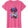 imageTransformers EarthSpark Optimus Prime VS Megatron TShirtPink Heather