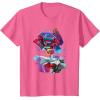 imageTransformers EarthSpark Optimus Prime VS Megatron TShirtPink Heather
