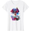 imageTransformers EarthSpark Optimus Prime VS Megatron TShirtWhite