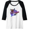 imageTransformers EarthSpark Twitch Character Badge Raglan Baseball TeeBlackWhite
