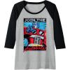 imageTransformers Optimus Prime Join The Autobots Retro Poster Raglan Baseball TeeBlackAthletic Heather